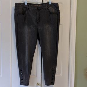 Melissa McCarthy Gray skinny jeans, 22W